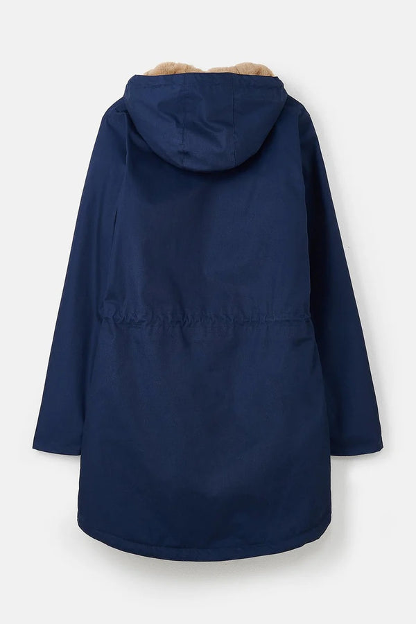 Lighthouse Ladies Waterproof Windproof Breathable Isobel 3/4 Length Coat-NAVY - Borderland Muff