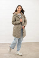 Lighthouse Ladies Waterproof Windproof Breathable Isobel 3/4 Length Coat-MOCHA - Borderland Muff