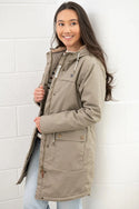 Lighthouse Ladies Waterproof Windproof Breathable Isobel 3/4 Length Coat-MOCHA - Borderland Muff