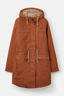 Lighthouse Ladies Waterproof Windproof Breathable Isobel 3/4 Length Coat-RUSTIC BROWN - Borderland Muff