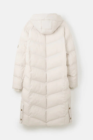 Lighthouse Ladies Relaxed Fit Long Water Repellent Savannah Padded Coat-CREAM - Borderland Muff