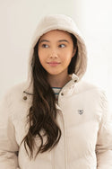 Lighthouse Ladies Relaxed Fit Long Water Repellent Savannah Padded Coat-CREAM - Borderland Muff