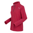 Regatta Ladies Montes Lightweight Half-Zip Fleece-HOT PINK - Borderland Muff