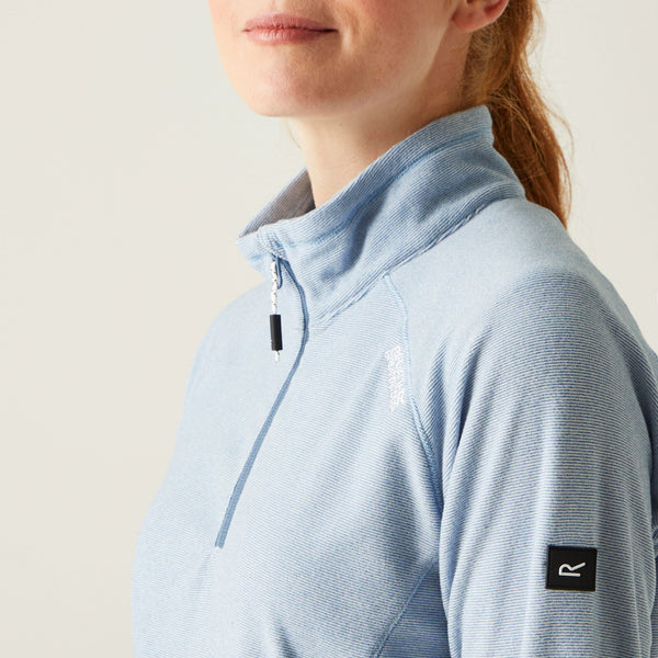 Regatta Ladies Montes Lightweight Half-Zip Fleece-BLUE - Borderland Muff