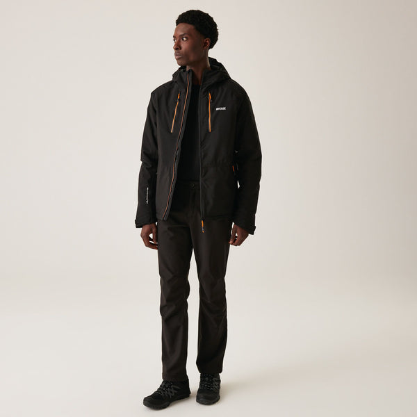 Regatta Mens Highton III Stretch Waterproof Breathable Insulated Jacket-BLACK - Borderland Muff