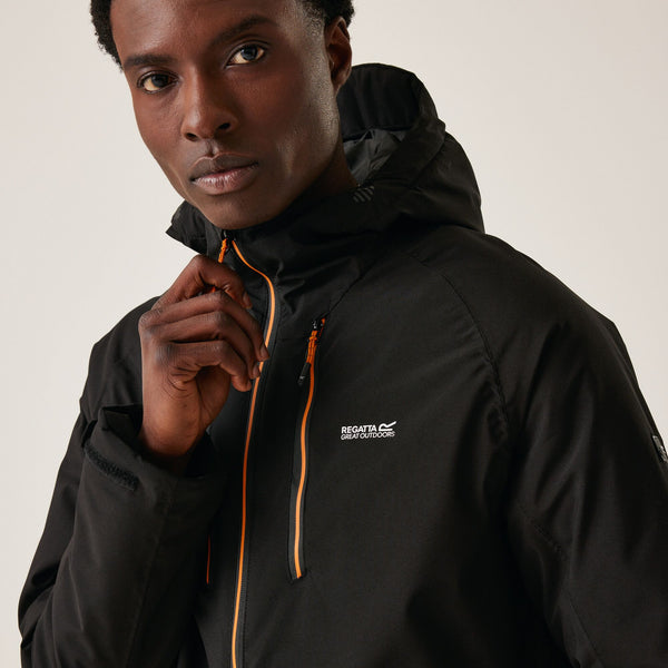 Regatta Mens Highton III Stretch Waterproof Breathable Insulated Jacket-BLACK - Borderland Muff