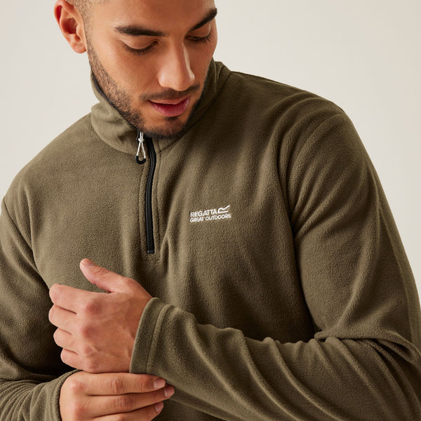 Regatta Mens Thompson Lightweight Half Zip Fleece-ANIMAL - Borderland Muff