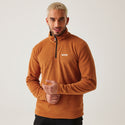 Regatta Mens Thompson Lightweight Half Zip Fleece-BURNT - Borderland Muff