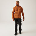 Regatta Mens Thompson Lightweight Half Zip Fleece-BURNT - Borderland Muff