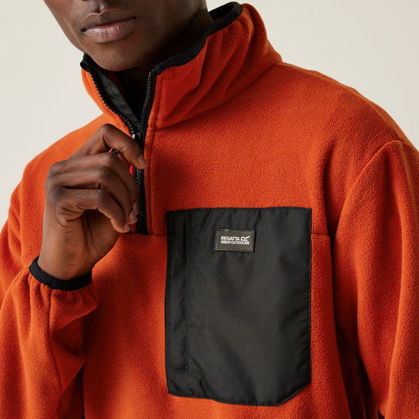 Regatta Mens Frankie Half Zip Fleece - Borderland Muff