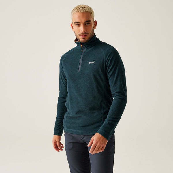 Regatta Mens Montes Half Zip Fleece-MOROCCANBLUE - Borderland Muff
