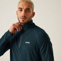 Regatta Mens Montes Half Zip Fleece-MOROCCANBLUE - Borderland Muff