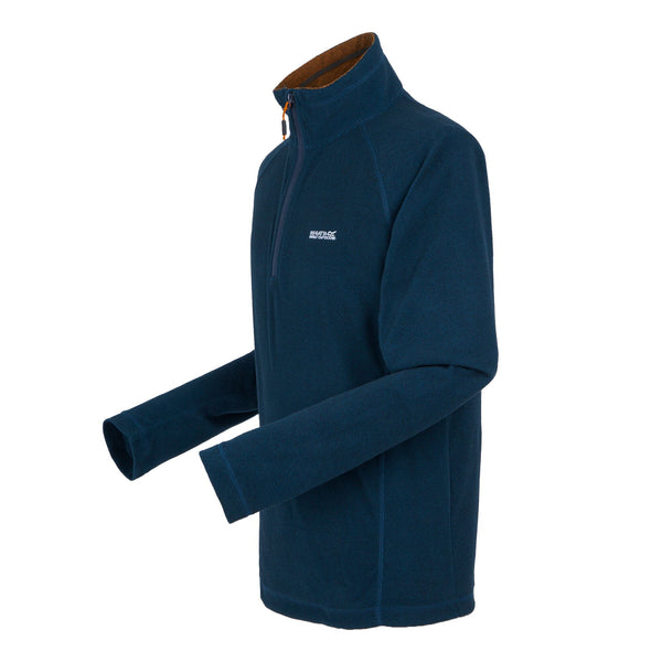 Regatta Mens Montes Half Zip Fleece-MOROCCANBLUE - Borderland Muff