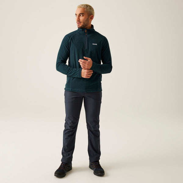Regatta Mens Montes Half Zip Fleece-MOROCCANBLUE - Borderland Muff