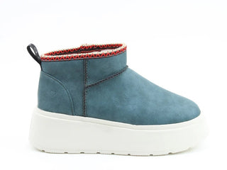 Heavenly Feet Ladies Litesole Vegan Friendly Arlo Bootee-BLUE - Borderland Muff