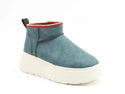 Heavenly Feet Ladies Litesole Vegan Friendly Arlo Bootee-BLUE - Borderland Muff