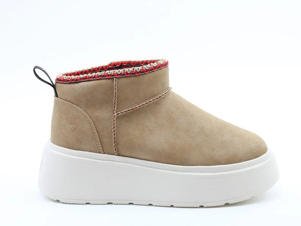 Heavenly Feet Ladies Litesole Vegan Friendly Arlo Bootee-SAND - Borderland Muff