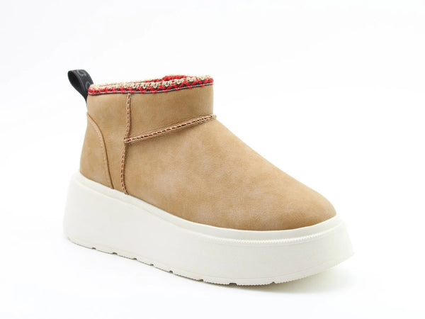 Heavenly Feet Ladies Litesole Vegan Friendly Arlo Bootee-SAND - Borderland Muff