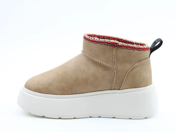 Heavenly Feet Ladies Litesole Vegan Friendly Arlo Bootee-SAND - Borderland Muff