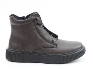 Heavenly Feet Ladies Vegan Friendly Litesole Petra Ankle Boot-DARK EARTH - Borderland Muff