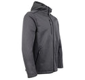 Tuff Stuff Hale Mens Waterproof Breathable Fleece Lined Hooded Softshell Work Jacket -GREY - Borderland Muff
