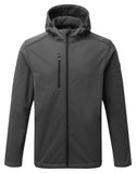 Tuff Stuff Hale Mens Waterproof Breathable Fleece Lined Hooded Softshell Work Jacket -GREY - Borderland Muff