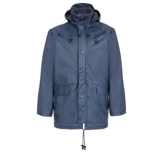 Fort Flex Mens Lined Waterproof Windproof Work Jacket-NAVY - Borderland Muff