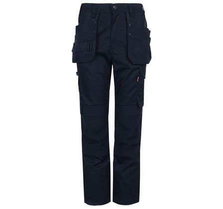 Tuff Stuff Mens Proflex Slim Leg Slim Fit Full Stretch Holster Work Trousers - NAVY - Borderland Muff