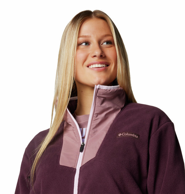 Columbia Ladies Sequoia Grove Regular Fit Cropped Full Zip Fleece - MOONVISTA - Borderland Muff