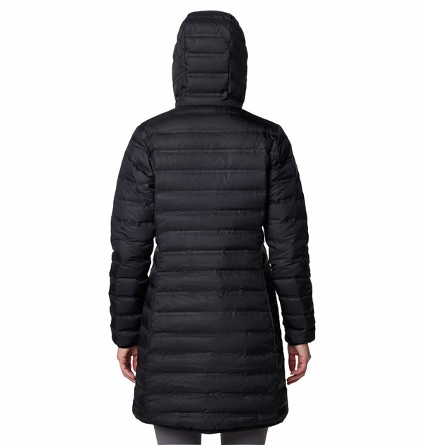 Columbia Ladies Lake 22 II Down Long Hooded Jacket-BLACK - Borderland Muff