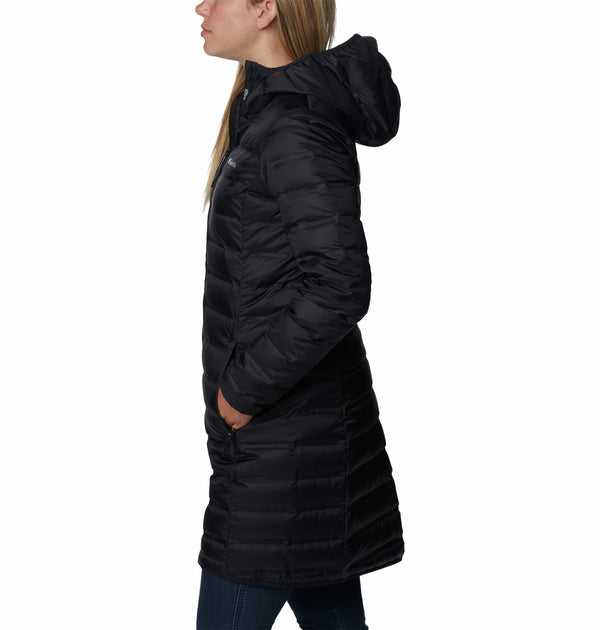 Columbia Ladies Lake 22 II Down Long Hooded Jacket-BLACK - Borderland Muff