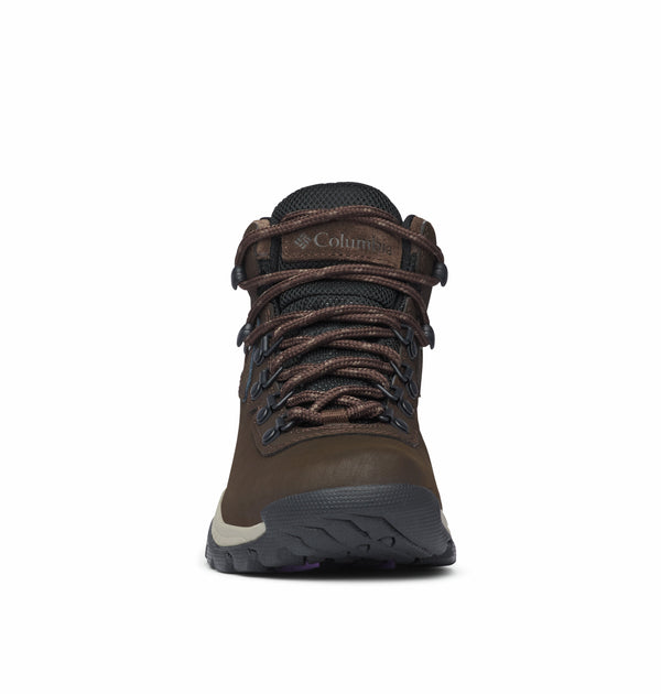 Columbia Ladies Newton Ridge Plus Waterpoof Breathable Leather Hiking Boot-CORDOVAN - Borderland Muff