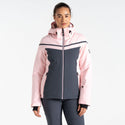 Dare2b Ladies Flurry Waterproof Breathable Stretch Ski Jacket-ROSE - Borderland Muff