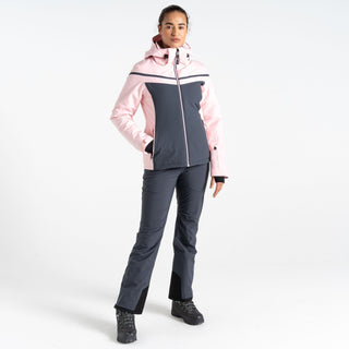 Dare2b Ladies Flurry Waterproof Breathable Stretch Ski Jacket-ROSE - Borderland Muff