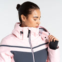 Dare2b Ladies Flurry Waterproof Breathable Stretch Ski Jacket-ROSE - Borderland Muff