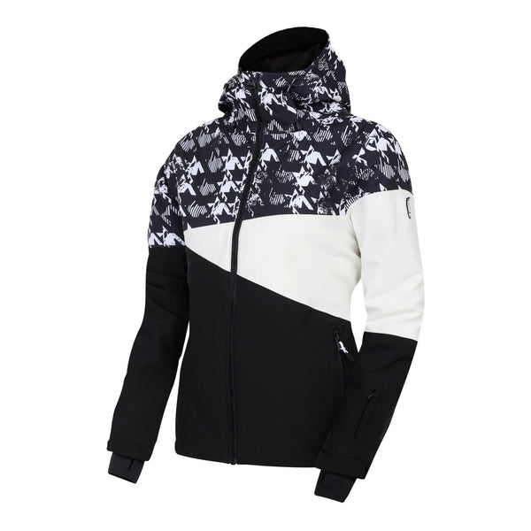 Dare2b Ladies Ice III Waterproof Breathable Stretch Ski Jacket-BLACK - Borderland Muff