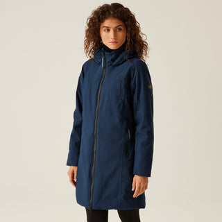 Regatta Ladies Yewbank IV Waterproof Breathable Stretch Insulated Jacket-NAVY - Borderland Muff