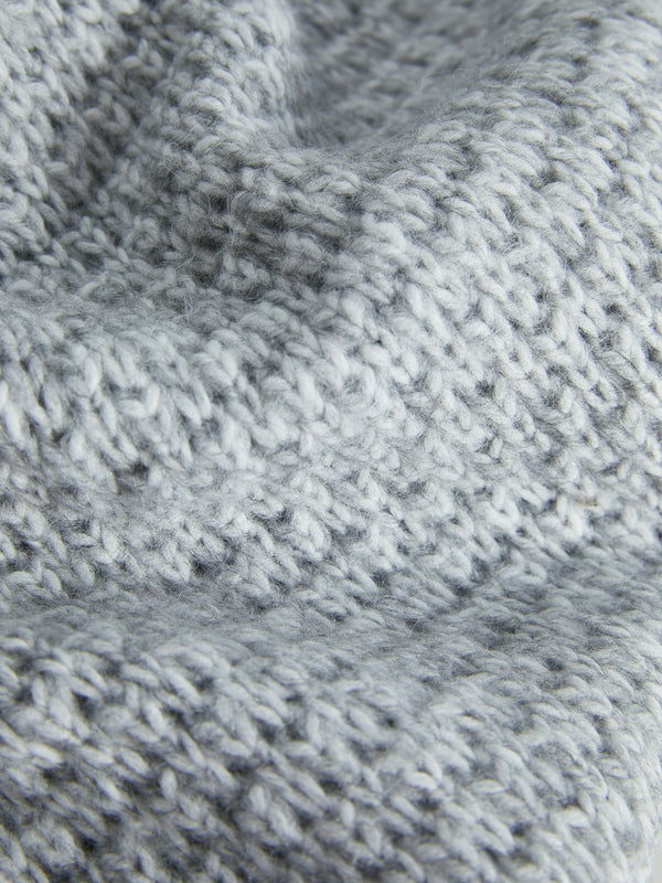 JJXX Ladies Milly Structured Regular Fit Crew Neck Knit-GREY MELANGE - Borderland Muff