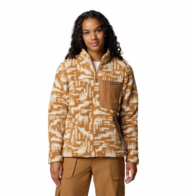 Columbia Ladies West Bend Regular Fit 1/4 Zip II -CAMEL - Borderland Muff