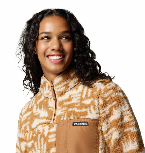 Columbia Ladies West Bend Regular Fit 1/4 Zip II -CAMEL - Borderland Muff