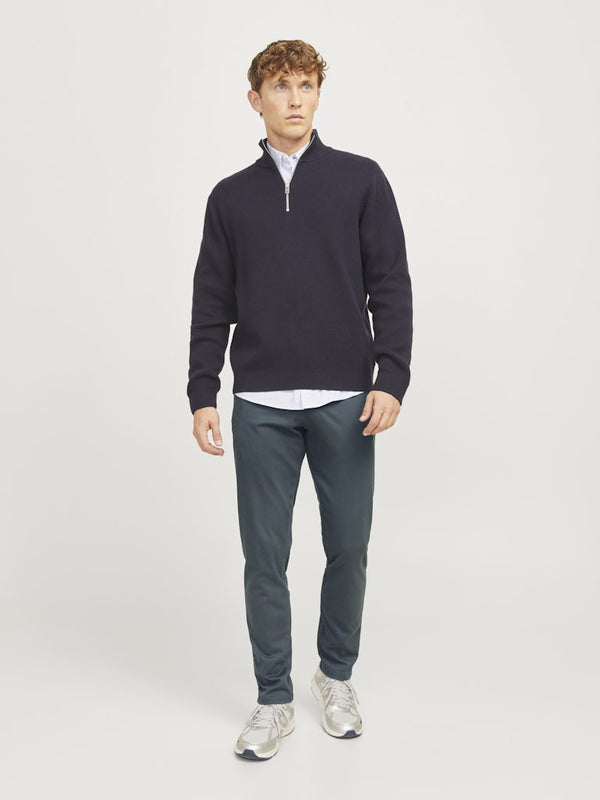 Jack & Jones Mens Marco Bowie Slim Fit Smart Casual Chino Trouser - Borderland Muff