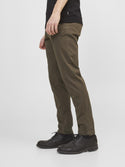 Jack & Jones Mens Marco Bowie Slim Fit Smart Casual Chino Trouser - Borderland Muff