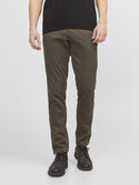 Jack & Jones Mens Marco Bowie Slim Fit Smart Casual Chino Trouser - Borderland Muff