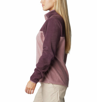 Columbia Benton Springs Ladies 1/2 Snap Fleece Pullover-FIG - Borderland Muff