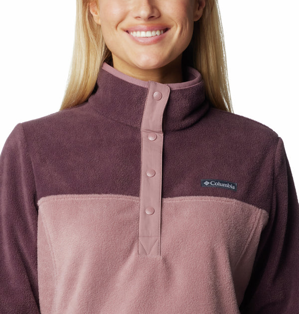 Columbia Benton Springs Ladies 1/2 Snap Fleece Pullover-FIG - Borderland Muff