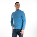 Mineral Mens KENTUCKY Half Zip Sweatshirt -PRUSSIAN BLE - Borderland Muff