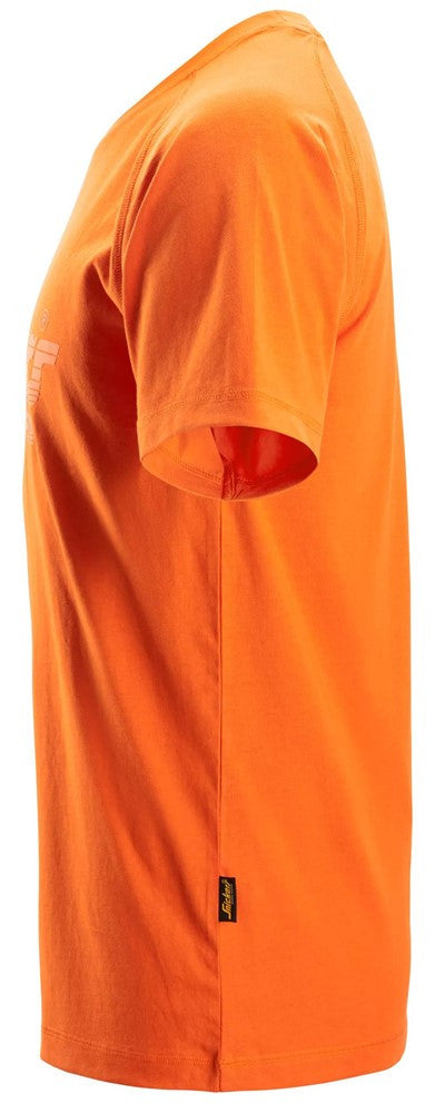 Snickers Men's Short Sleeve Logo T-shirt-ORANGE - Borderland Muff