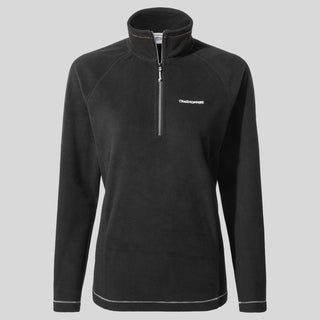 Craghoppers Ladies Miska VI Insulating Overhead Half Zip Fleece-BLACK - Borderland Muff
