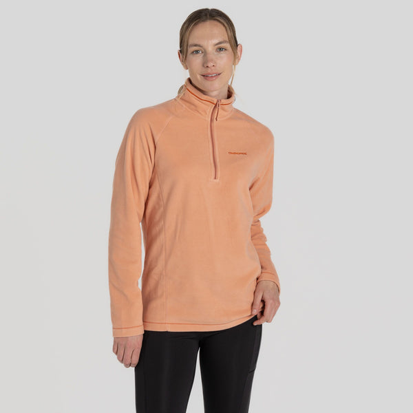 Craghoppers Ladies Miska VI Insulating Overhead Half Zip Fleece-CLAY - Borderland Muff