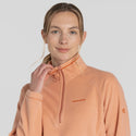 Craghoppers Ladies Miska VI Insulating Overhead Half Zip Fleece-CLAY - Borderland Muff
